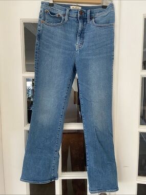 Madewell Cali Demi-Boot Light Blue Cropped Jeans